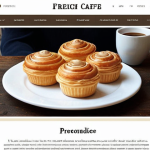 ** A beautifully organized French blog layout, clean and airy, featuring clear headings, engaging visuals (perhaps a photo of a Parisian cafe or a well-plated French pastry), and social sharing buttons prominently displayed. The font should be a modern and readable typeface. The overall feeling should be welcoming and professional, encouraging visitors to explore further.

**
